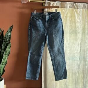 Madewell The Perfect Vintage Jean Straight Leg Denim High Rise Cotton Size 29P